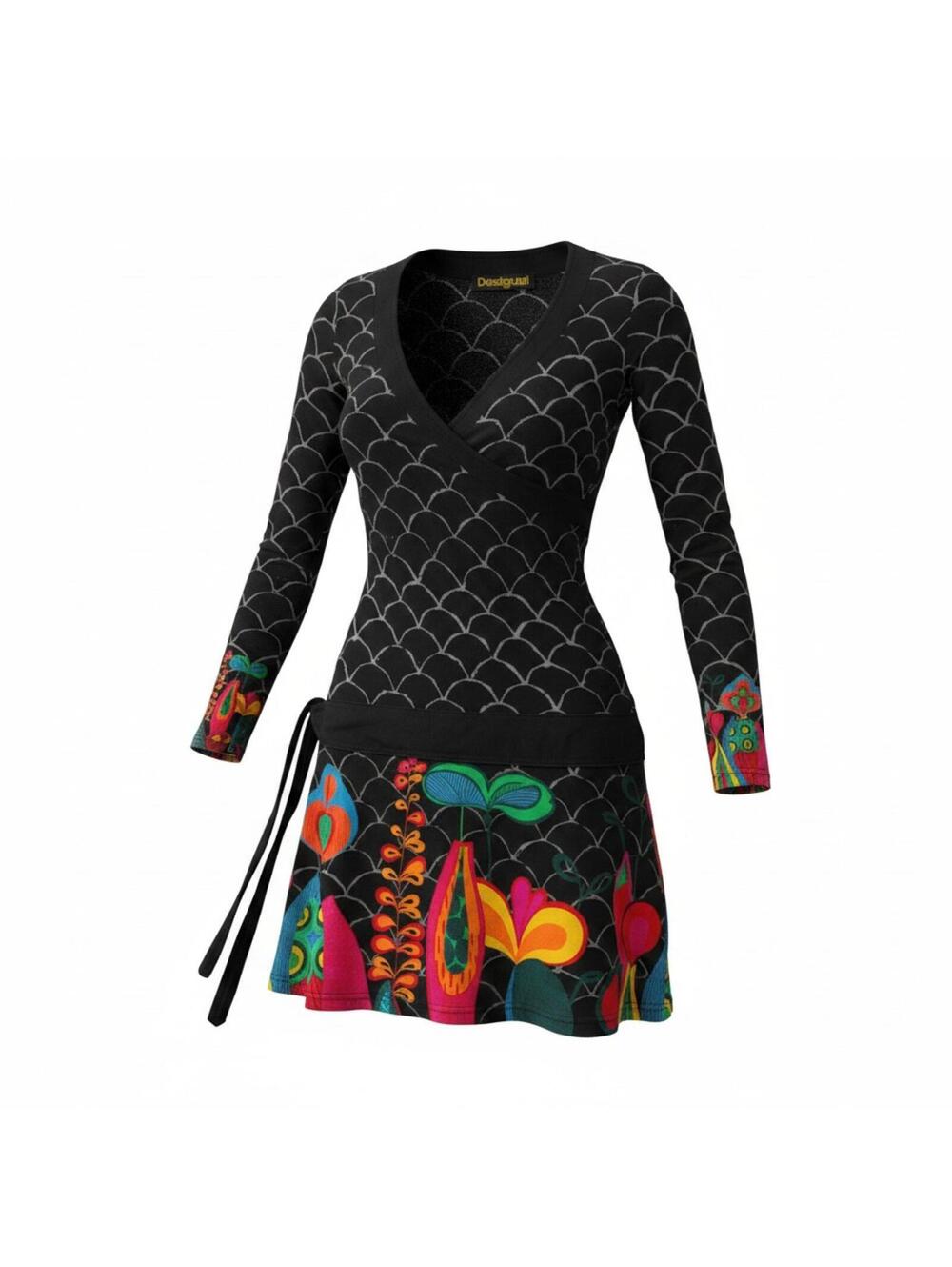 Desigual long-sleeve black dress